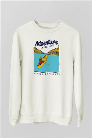 Kano Baskılı Unisex Ekru Sweatshirt