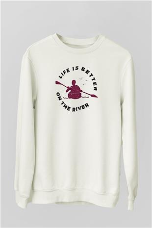 Kano Baskılı Unisex Ekru Sweatshirt