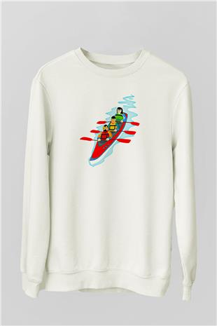 Kano Baskılı Unisex Ekru Sweatshirt