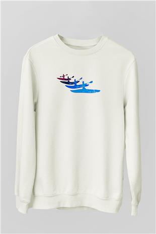 Kano Baskılı Unisex Ekru Sweatshirt