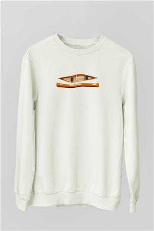 Kano Baskılı Unisex Ekru Sweatshirt