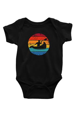 Kano Baskılı Unisex Siyah Bebek Body - Zıbın