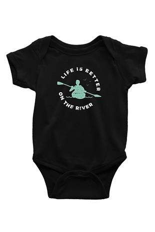 Kano Baskılı Unisex Siyah Bebek Body - Zıbın