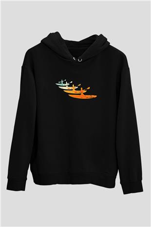Kano Baskılı Unisex Siyah Hoodie
