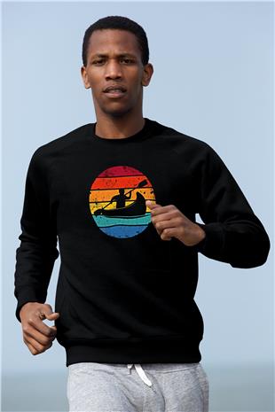 Kano Baskılı Unisex Siyah Sweatshirt