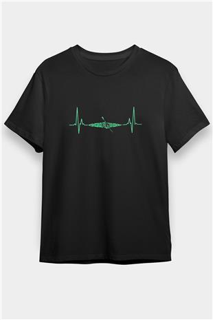 Kano Baskılı Unisex Siyah Tişört - Tshirt