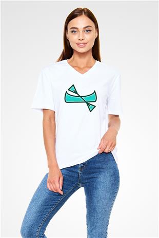 Kano Baskılı Unisex V Yaka Tişört - Tshirt