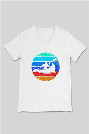 Kano Baskılı Unisex V Yaka Tişört - Tshirt