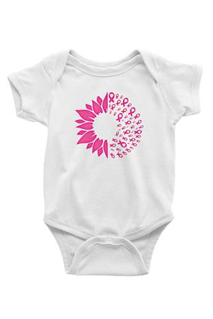 Kanser Günü Baskılı Beyaz Unisex Bebek Body - Zıbın