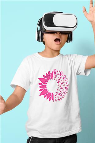 Kanser Günü Baskılı Beyaz Unisex Beyaz Çocuk Tişört - Tshirt