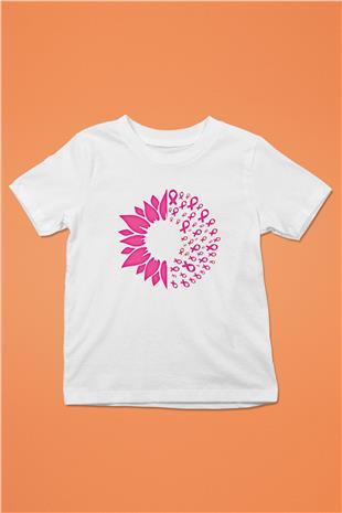 Kanser Günü Baskılı Beyaz Unisex Beyaz Çocuk Tişört - Tshirt