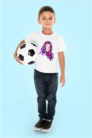 Kanser Günü Baskılı Beyaz Unisex Beyaz Çocuk Tişört - Tshirt