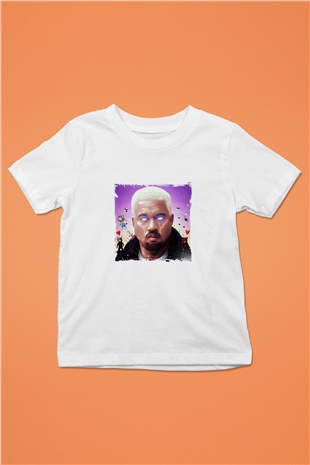 Kanye West Baskılı Unisex Beyaz Çocuk Tişört