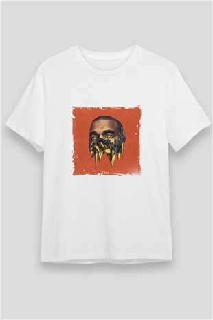 Kanye West Baskılı Unisex Beyaz Tişört