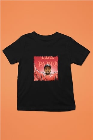 Kanye West Baskılı Unisex Siyah Çocuk Tişört