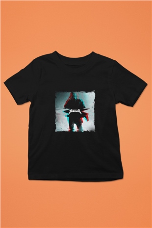 Kanye West Baskılı Unisex Siyah Çocuk Tişört
