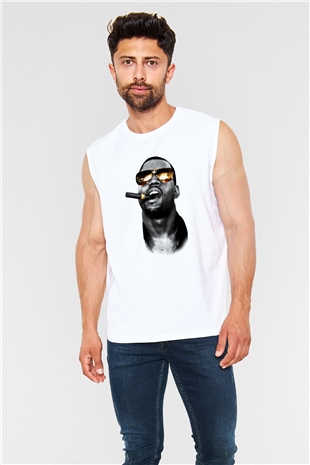 Kanye West Beyaz Unisex Kolsuz Tişört