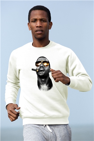 Kanye West Beyaz Unisex Sweatshirt