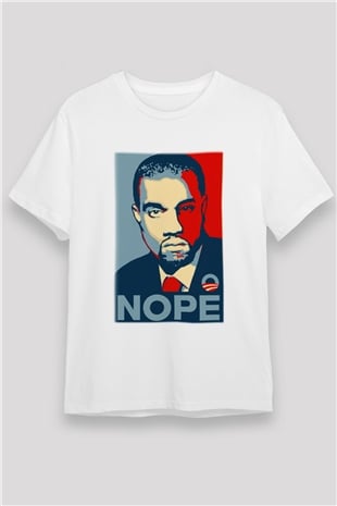 Kanye West Beyaz Unisex Tişört T-Shirt - TişörtFabrikası
