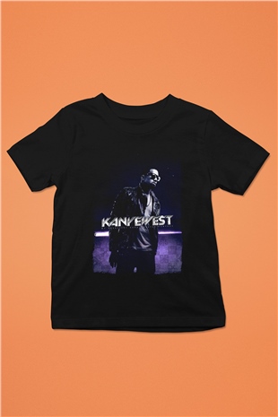 Kanye West Siyah Unisex Çocuk Tişört