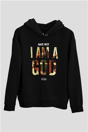 Kanye West Siyah Unisex Hoodie