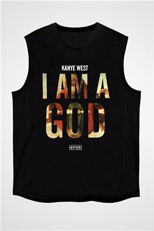 Kanye West Siyah Unisex Kolsuz Tişört