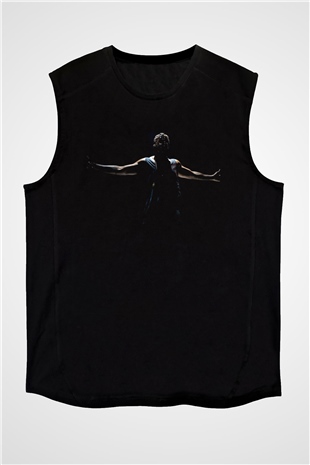 Kanye West Siyah Unisex Kolsuz Tişört