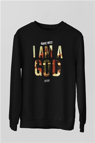 Kanye West Siyah Unisex Sweatshirt