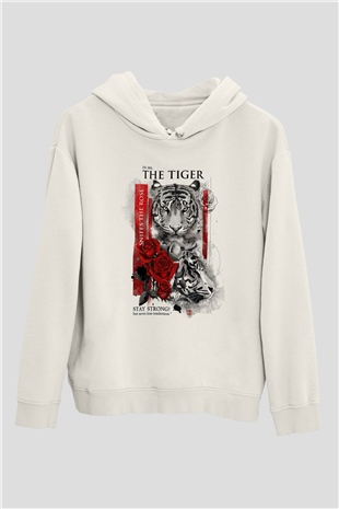Kaplan Beyaz Unisex Hoodie
