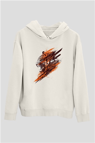 Kaplan Beyaz Unisex Hoodie