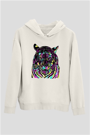 Kaplan Beyaz Unisex Hoodie