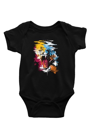 Kaplan Siyah Bebek Body - Zıbın