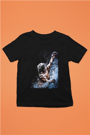 Kaplan Siyah Unisex Çocuk Tişört