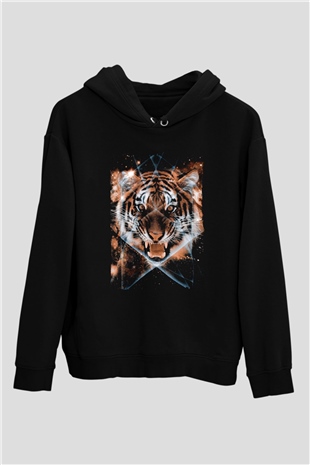 Kaplan Siyah Unisex Hoodie