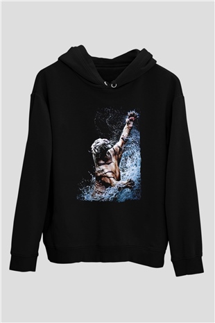 Kaplan Siyah Unisex Hoodie