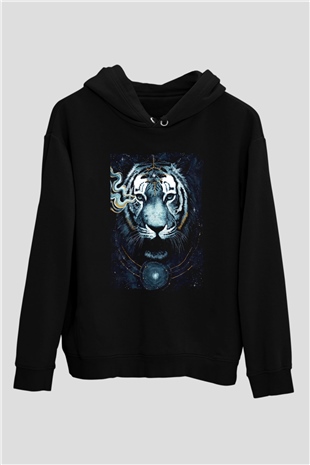 Kaplan Siyah Unisex Hoodie