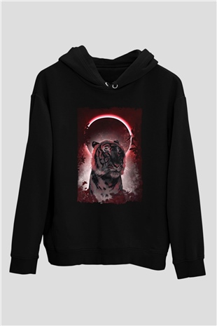 Kaplan Siyah Unisex Hoodie