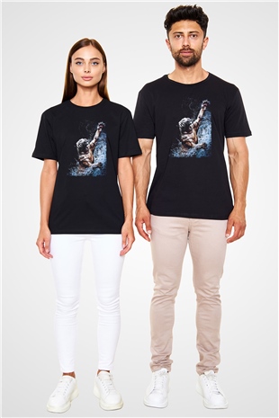 Kaplan Siyah Unisex Tişört T-Shirt - TişörtFabrikası