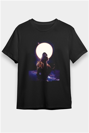 Kaplan Siyah Unisex Tişört T-Shirt - TişörtFabrikası