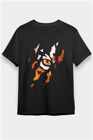 Kaplan Siyah Unisex Tişört T-Shirt - TişörtFabrikası