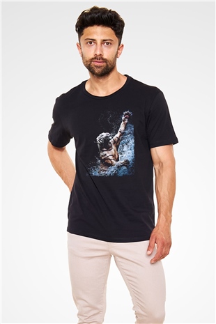 Kaplan Siyah Unisex Tişört T-Shirt - TişörtFabrikası
