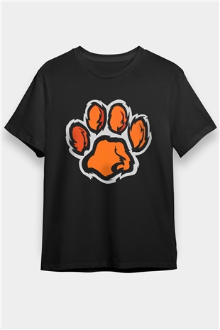 Kaplan Siyah Unisex Tişört T-Shirt - TişörtFabrikası