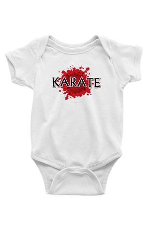 Karate Beyaz Bebek Body - Zıbın