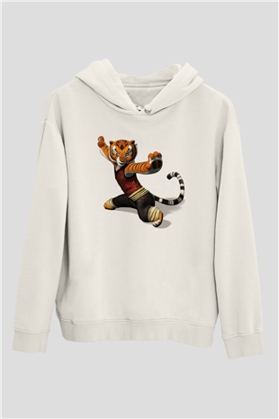 Karate Beyaz Unisex Hoodie