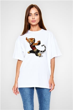 Karate Beyaz Unisex Oversize Tişört T-Shirt