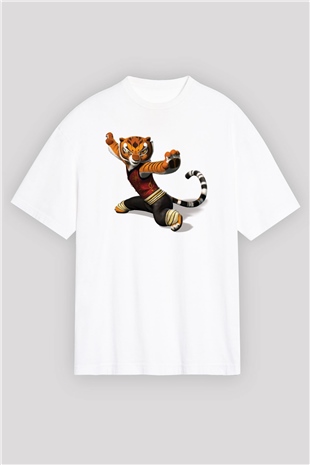 Karate Beyaz Unisex Oversize Tişört T-Shirt