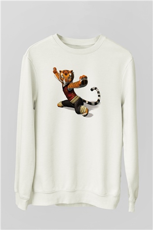 Karate Beyaz Unisex Sweatshirt