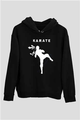 Karate Siyah Unisex Hoodie