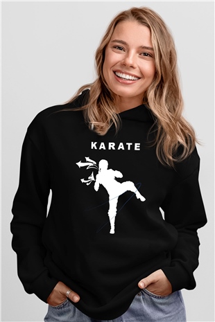 Karate Siyah Unisex Hoodie