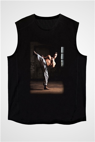 Karate Siyah Unisex Kolsuz Tişört